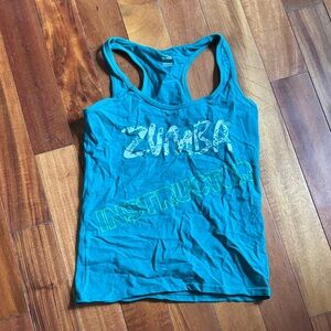 Zumba instructor Fitness teal Tank Top